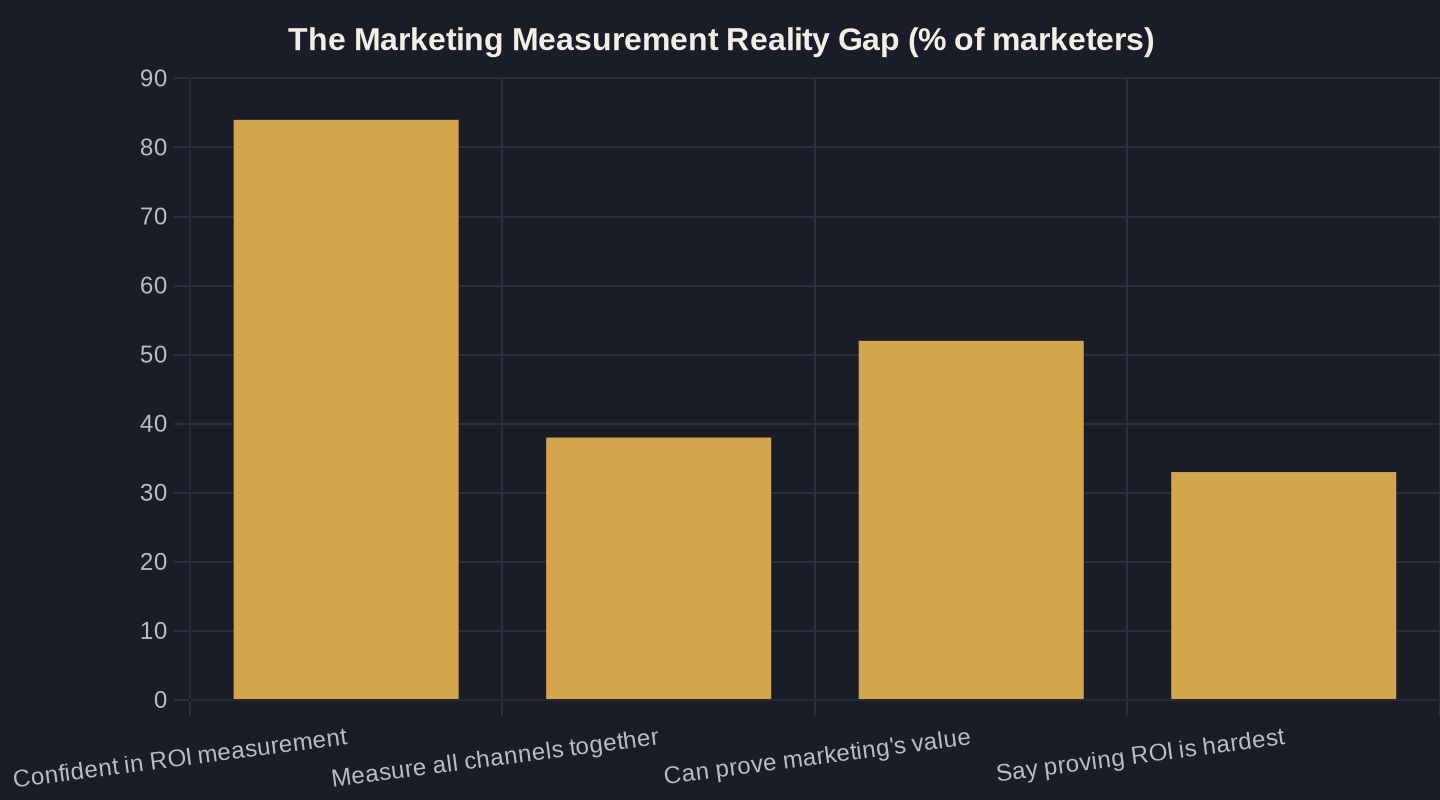 The Marketing Measurement Reality Gap (% of marketers)